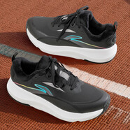 李寧SOFT GO FLEECE加絨保暖休閑鞋男鞋2025秋冬季新款低幫舒適二棉鞋 黑色-1 41