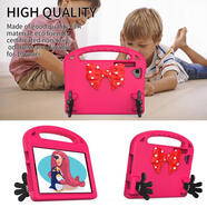 2022跨境新款適用于三星Galaxy S7/S8 11寸兒童EVA平板電腦保護套 玫紅色 tab a 101t510/t515(2019)