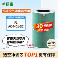 綠塵 適配小米米家（MI）空氣凈化器濾芯F1/AC-MD1-SC凈化器過(guò)濾網(wǎng)濾芯除醛除霾PM2.5除異味煙味