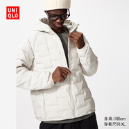 優(yōu)衣庫莫雷加德同款男裝女裝PUFFTECH空氣棉服連帽外套夾克478268 478268/01乳白色 L