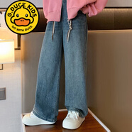 G.duck女童外套春秋款2024新款衛衣初中生秋裝女連帽上衣秋季大童女裝 牛仔褲 160cm