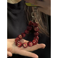 山頭林村momo原創(chuàng  )蘋(píng)果手機鏈手機鏈條蘋(píng)果創(chuàng  )意禮物 毒蘋(píng)果手機鏈