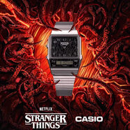 卡西歐（CASIO）新款Casio卡西歐怪奇物語(yǔ)聯(lián)名款限量小方塊男女手表DW-5600STT-1 AQ-800EST-1A 咨詢(xún)優(yōu)惠