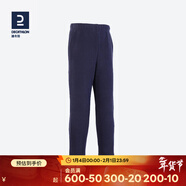 迪卡儂戶(hù)外運動(dòng)加絨加厚防風(fēng)兒童抓絨褲秋神器搖粒絨保暖褲帆船 藏青色5-6Y(腰部無(wú)抽繩)