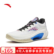 安踏（ANTA）速決6籃球鞋男新款透氣實(shí)戰低幫運動(dòng)鞋奧特萊斯 紙莎白/黑-4 40