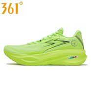 361°361男鞋運動(dòng)鞋2025秋季新款透氣舒適專(zhuān)業(yè)競速跑鞋緩震訓練鞋男款 熒光綠 螢光亮 39