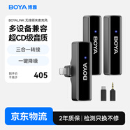 BOYA 博雅麥克風(fēng)BOYALINK無(wú)線(xiàn)領(lǐng)夾麥克風(fēng)一拖二胸麥 手機單反相機直播帶貨短視頻降噪無(wú)線(xiàn)夾領(lǐng)式收音麥