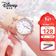 迪士尼（Disney）女士手表時(shí)尚雙日歷少女腕表初中高中學(xué)生考試手表女新年開(kāi)學(xué)禮物