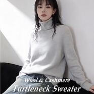 【京東直采】2026新年羊絨羊毛拉絨衫女士百搭打底毛衣無(wú)縫針織衫 山羊灰（堆堆領(lǐng)） 均碼 （90-145斤） 【3-15天發(fā)貨】