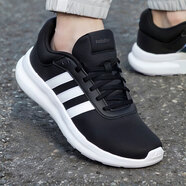 阿迪達斯官方艦店運動(dòng)鞋男 25冬季新款緩震網(wǎng)面透氣休閑鞋低幫跑步鞋 黑武士/主圖款 41