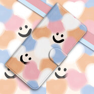 水草人翻蓋手機殼三星全系列a91皮套a90全包a82保護殼a81a80a73a72a71a70a60a54a53a52sa50s 開(kāi)心笑臉-皮套 三星Galaxy J4 2018