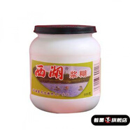 山頭林村西湖牌500克大瓶漿糊強力粘對聯(lián)廣告畫(huà)國畫(huà)裝裱專(zhuān)用白膠水 漿糊瓶(500g*送刷子