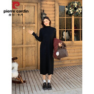 皮爾卡丹感羊羔毛呢馬甲外套女秋冬季大碼胖mm加厚皮毛一體機車(chē)服馬夾 黑色連衣裙歐美裙子/感/高端精致/超好看/內搭/氣場(chǎng)強 M (建議80-100斤)