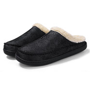 馬格頓（MRGERTON）棉拖鞋男季大碼4950室內保暖防滑加絨外穿毛絨棉鞋男士 黑色 40