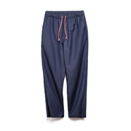 馬登 MADEN美式復古仿天絲牛仔褲皮特套裝寬松垂感休閑直筒褲男秋 靛藍 M