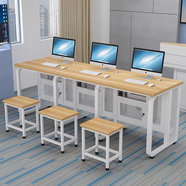 語(yǔ)森憶計算機考試機房電腦桌椅語(yǔ)音微機室教室雙人實(shí)訓桌右機箱一體機 四人位電腦桌