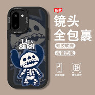 圖吉塔 可愛(ài)史迪仔適用個(gè)性一加Ace6t手機殼新款卡通動(dòng)漫小羊皮全包硅膠男女高級防摔保護套 經(jīng)典黑P-骷髏史迪仔F黑+全屏膜 一加Ace5