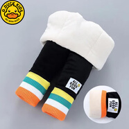 G.duck女童加絨打底褲女寶寶秋冬外穿棉褲兒童三層加絨加厚冬裝長(cháng)褲子 彩色腳口三層加絨加厚打底褲 100