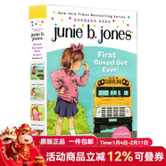 朱尼瓊斯系列1-4冊禮盒裝 英文原版 Junie B. Jones First Boxed Set Ever兒童初級章節橋梁書(shū) 插圖小說(shuō)Barbara Park Set Ever 1-4 初級橋梁書(shū) 