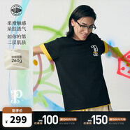 PALLADIUM帕拉丁【敖瑞鵬同款】短袖女子T恤男子1011900 鉛黑色 XL