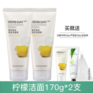 菲詩(shī)小鋪（THE FACE SHOP）氨基酸洗面奶女士蘆薈檸檬泡沫洗面乳膏男官方 340ml