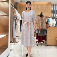 菲姿（FEIZI）女士簡(jiǎn)約時(shí)尚連衣裙F4B449 菲花如夢(mèng)（灰） 165/88A