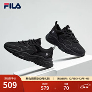 FILA斐樂(lè )女鞋跑步鞋火星二代復古老爹鞋運動(dòng)鞋休閑慢跑鞋MARS Ⅱ 黑色-BK-F12W141116F 38.5