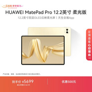 HUAWEI MatePad Pro 12.2英寸柔光版華為平板電腦雙層OLED云晰柔光屏辦公創(chuàng  )作學(xué)習 16+1TB WIFI 流金