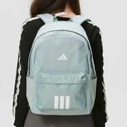 阿迪達斯（adidas）雙肩包男女 26新款運動(dòng)包女士旅行包大容量學(xué)生背包初高中書(shū)包 KQ7970/灰綠 MISC