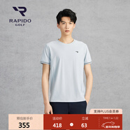 Rapido靂霹道春夏男士高爾夫GOLF運動(dòng)短袖T恤VN5442P43 淺灰色 XL 180/96A