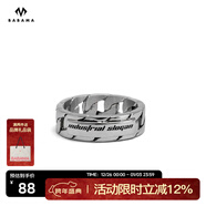 BABAMA【生日禮物男士】babama情侶古巴對戒飾品送男友生日新年禮物 58mm