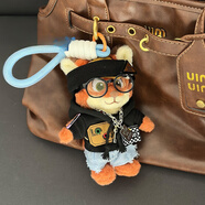 mussels瘋狂動(dòng)物城小狐貍尼克毛絨包包掛件可愛(ài)鑰匙扣鏈玩偶掛飾送禮物 甜臉尼克+【男友力套+眼鏡+項鏈+