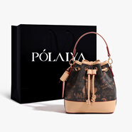 珀萊雅【趙露思同款】包包2026新款百搭小水桶包女時(shí)尚單肩包休閑斜挎包 咖啡色