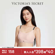 維多利亞的秘密 新年字母肩帶果凍條背心式運動(dòng)軟支撐字母肩帶無(wú)痕文胸 11T1典雅粉-VS標款 11244701 XS /M