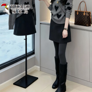 啄木鳥(niǎo)（TUCANO）秋冬季一整套穿搭女氣質(zhì)法式小眾減齡百搭針織毛衣短裙時(shí)尚套裝 黑色短裙 L (建議斤-115斤)