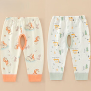 G.duck男女寶寶開(kāi)襠褲純棉無(wú)骨外穿全棉A類(lèi)打底長(cháng)褲內穿秋褲四季款 NMR小汽車(chē)+小兔子(皮筋款)兩件 90 建議身高75-85cm