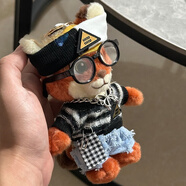 mussels瘋狂動(dòng)物城小狐貍尼克毛絨包包掛件可愛(ài)鑰匙扣鏈玩偶掛飾送禮物 甜臉尼克+【MIU系套+眼鏡+項鏈+