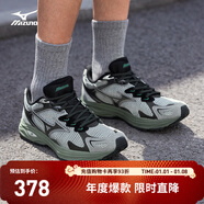 美津濃（MIZUNO）男女運動(dòng)休閑鞋緩震透氣網(wǎng)面拼接跑步RACER S 13/綠野仙蹤 39