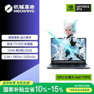 機械革命【國家補貼】蛟龍16Pro 潮玩版 16英寸游戲電競筆記本電腦(R7 H255 16G 512G RTX5050 180Hz灰)