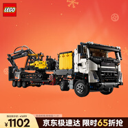 樂(lè )高（LEGO）積木機械組42175 綠色動(dòng)力挖掘機男孩兒童玩具生日禮物新年貨裝飾