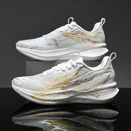 李寧（LI-NING）飛電6C跑步鞋男絕影4競速碳板馬力2青少年赤兔9Pro學(xué)生跑鞋女 金色 赤兔8Pro土豪金 44