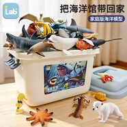 樂(lè )蓓富兒童仿真海洋動(dòng)物模型玩具海底世界生物鯨鯊魚(yú)1-3歲2寶寶新年禮物