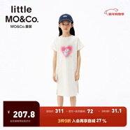 little MO&Co.貓和老鼠聯(lián)名系列 little moco童裝25秋裝新款女童抑菌純棉連衣裙