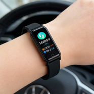 SAE 智能手表男女學(xué)生時(shí)尚款運動(dòng)手表多功能心率血壓睡眠監測電子表適用于安卓ios手機生日禮物 簡(jiǎn)約黑【信息提醒震動(dòng)鬧鐘等】