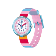 斯沃琪（Swatch）FlikFlak飛菲瑞士?jì)和W(xué)生手表指針男童女童可愛(ài)腕表情人節禮物 多彩條紋ZFPNP113