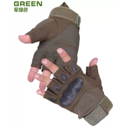 格領(lǐng)特拍攝電影電視專(zhuān)用戶(hù)外登山半指手套男黑鷹戰術(shù)騎行格斗拳擊健身 軍綠色 XL