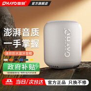 雷登（OHAYO）xb10音響藍牙音箱重低音炮大功率戶(hù)外迷你便攜式小音響環(huán)繞戶(hù)外大音量無(wú)線(xiàn)防水低音炮 灰色【硅膠外殼+彩燈】京倉8倉 升級版【持久續航】【快至次日達】