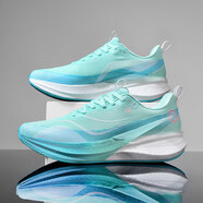 李寧（LI-NING）秋冬飛電5C跑步鞋男龍雀競速碳板赤兔8Pro兒童6代心跳跑鞋女 寶藍色赤兔8PRO島嶼藍 37