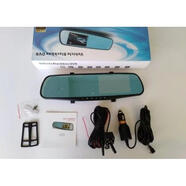 車(chē)載雙鏡頭后視鏡行車(chē)記錄儀高清夜視4.7寸像帶電子狗送內存卡 4.3寸雙電子狗送32GB