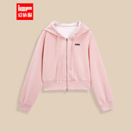 IEF/愛(ài)依服2026新款春季韓版休閑外套百搭學(xué)院風(fēng)連帽拉鏈衛衣外套